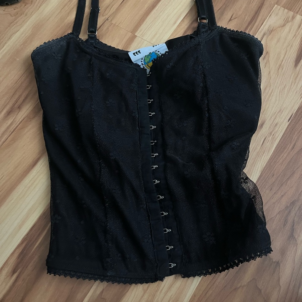 Unif black corset tank top